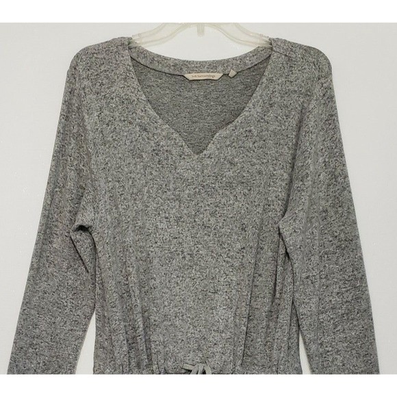 Soft Surroundings Heavyweight Long Sleeve Medium Grey Dress; Stretchy, Oversized - Picture 4 of 12